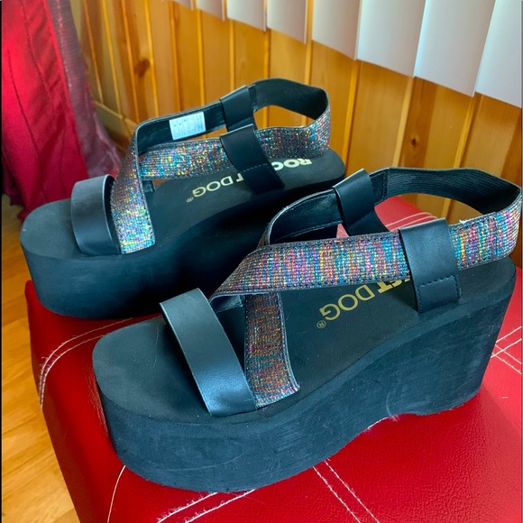 Rocket Dog Shoes - Rocket dog Platform huge chunky sandals